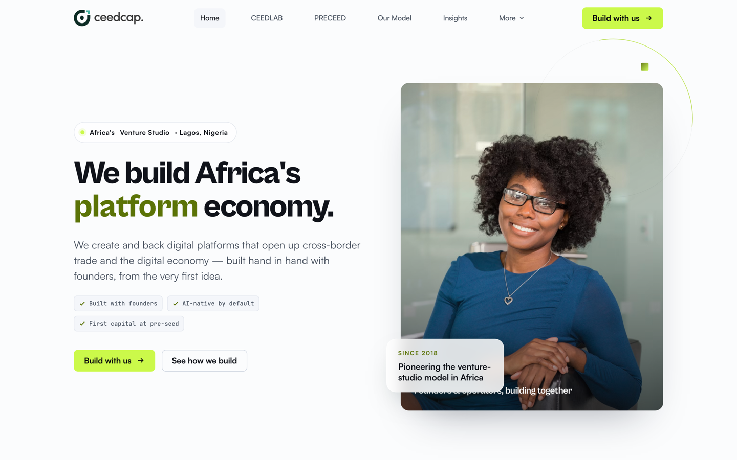 CeedCap — venture studio building Africa's platform economy