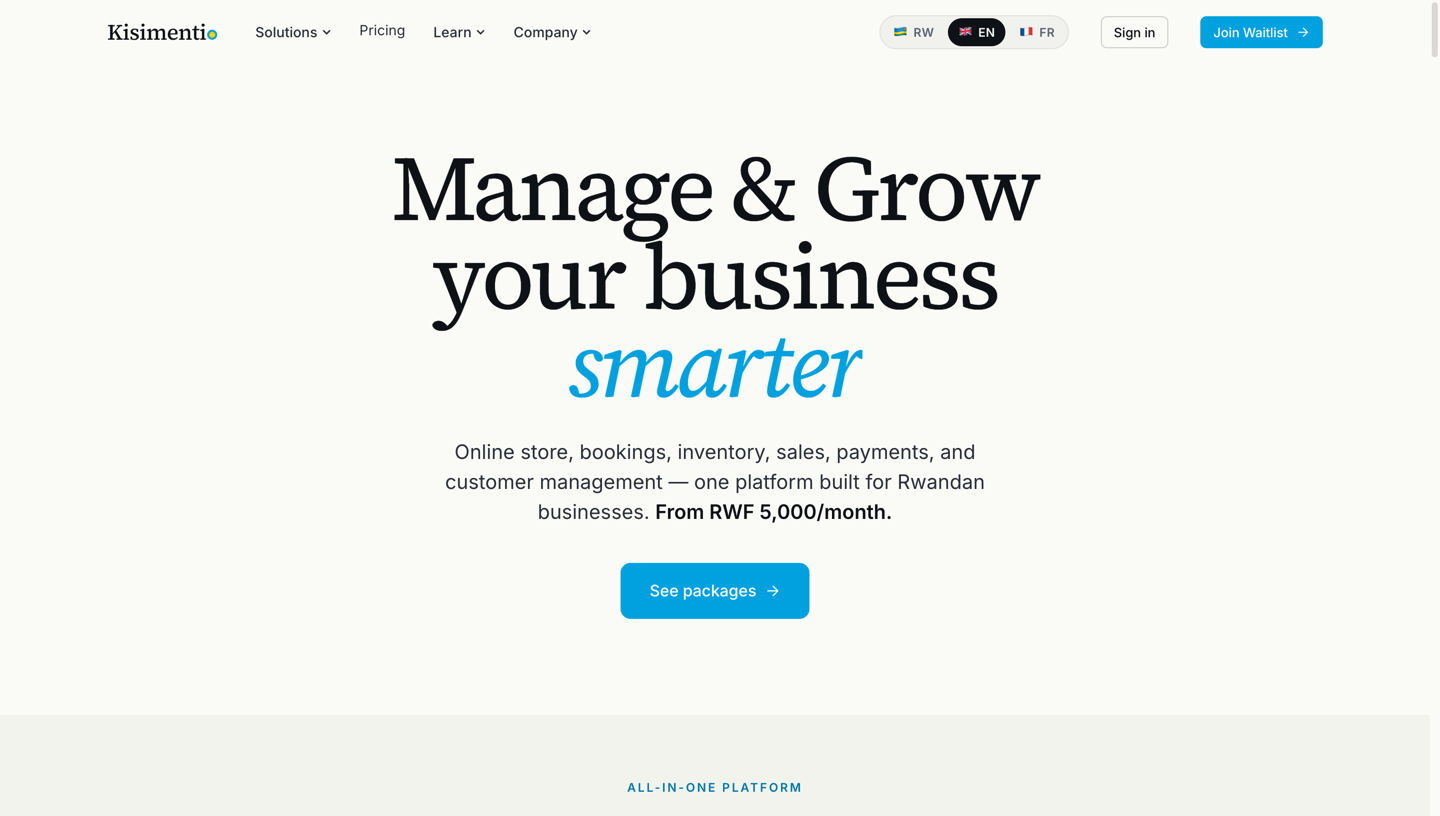 kisimenti.com — built by TOGIK